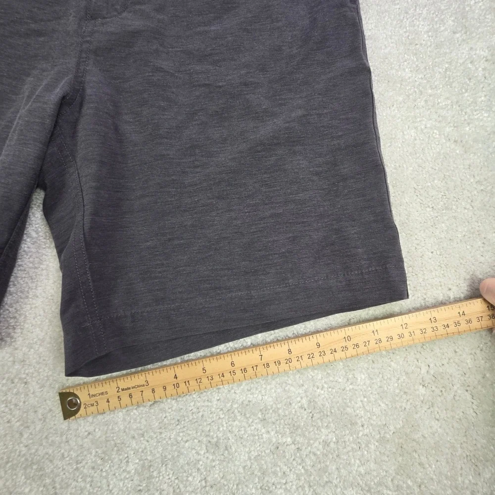 Faherty All Day Shorts Mens 38 Gray Flat Front Stretch Lightweight‎
